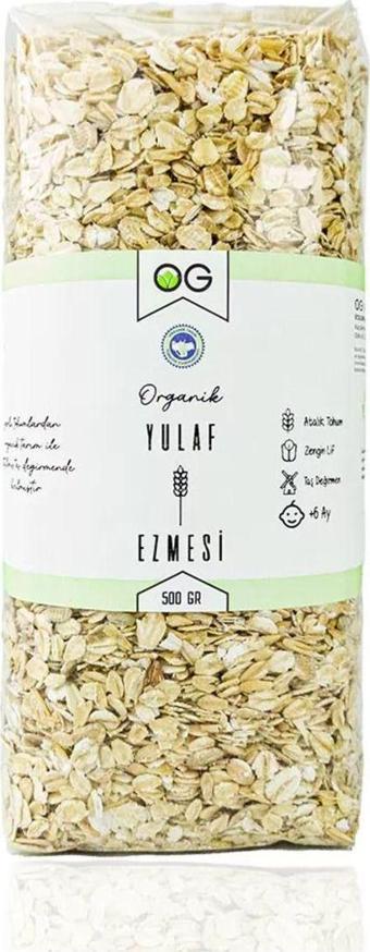 OG Natural Organik Yulaf Ezmesi 500 Gr +6 Ay