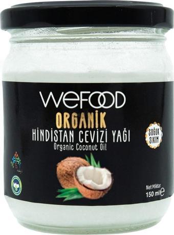 Wefood Organik Hindistan Cevizi Yağı 150 Ml (Soğuk Sıkım)