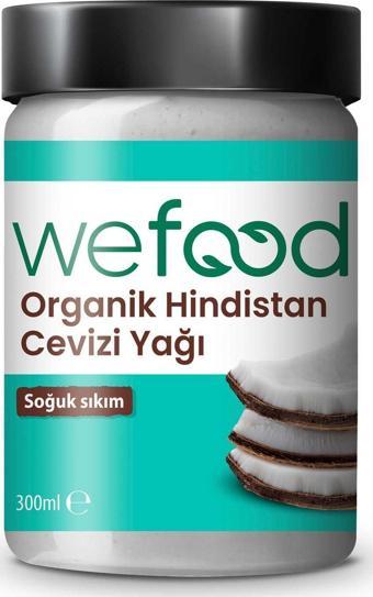 Wefood Organik Hindistan Cevizi Yağı 300 Ml (Soğuk Sıkım)