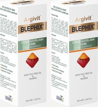 Argivit Blephix Temizleme Köpüğü 100Ml 2'Li Paket