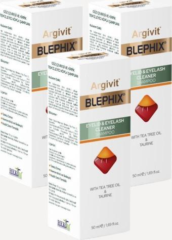 Argivit Blephix Temizleme Şampuanı 50 Ml 3'Lü Paket