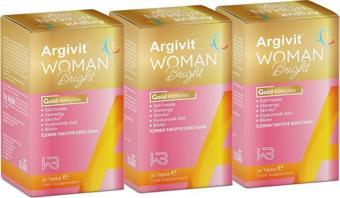 Argivit Woman Brıght Tablet 30 Tablet 3'Lü Paket