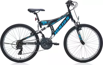 Bianchi Junior V Fren 21 Vites 24 Jant Dağ Bisikleti Siyah Mavi