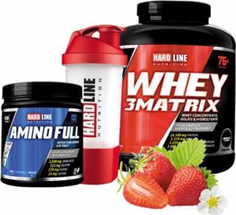 Hardline Çilekli Whey3 Matrix 2300 Gr Amino Full Shaker