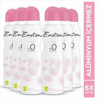 Emotion Love Kadın Deodorant 6X150Ml