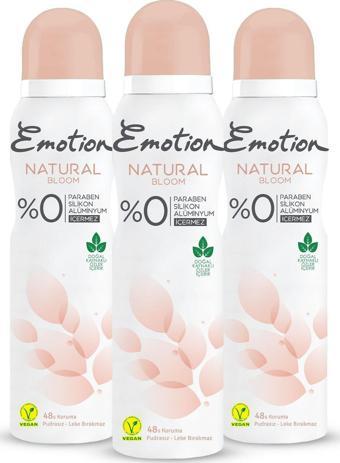 Emotion Natural Bloom Deodorant 3X150Ml