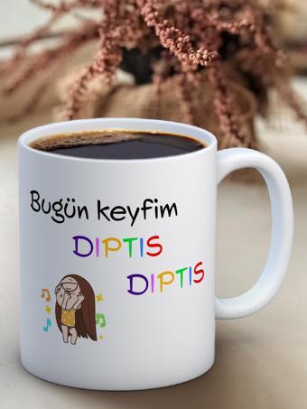 Baskılı Kupa Bardak Seramik Mug - Dıptıs Dıptıs
