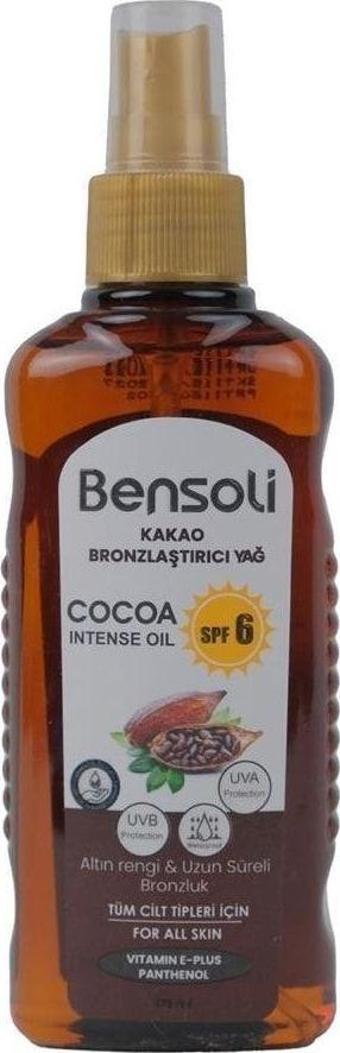 Bensoli  Kakao Bronzlaştırıcı Yağ 6 Spf 175 Ml