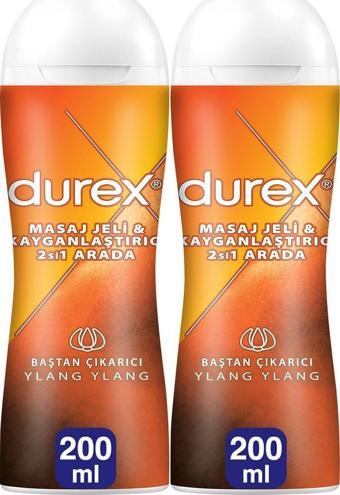 Durex Play Ylang Ylang 2'si 1 Arada Kayganlaştırıcı & Masaj Jeli 200 ml X 2