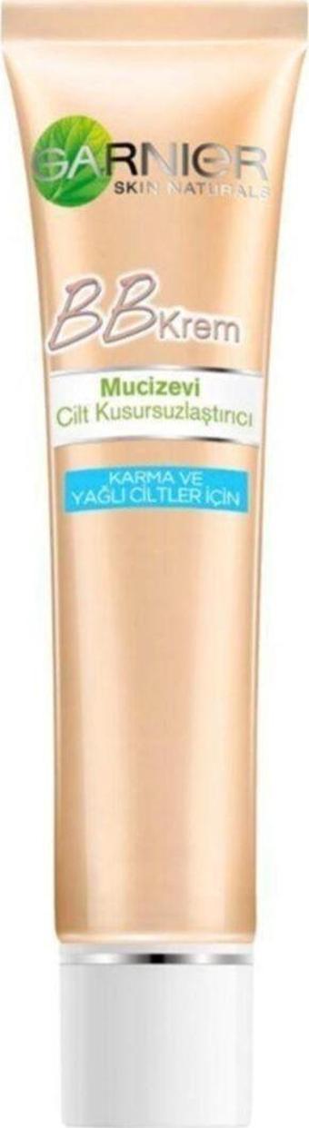 Garnier Bb Krem Mucizevi Karma Ve Yağlı Ciltler Için Cilt Kusursuzlaştırıcı Orta Ton 40ml