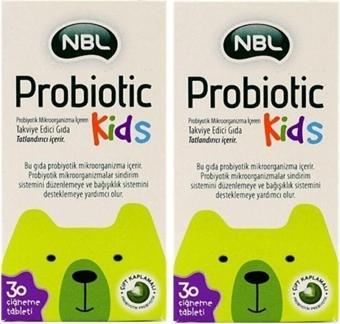 NBL Probiotic Kids 30 Çiğneme Tableti-2 Adet-