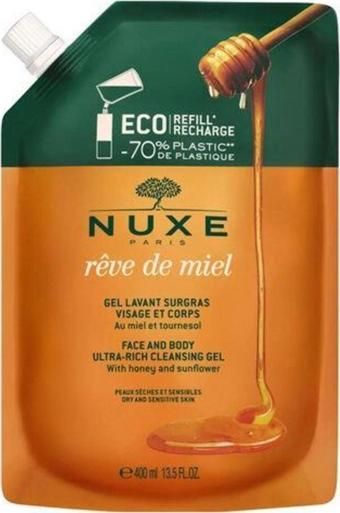 Nuxe Reve de Miel Face and Body Ultra Rich Cleansing Gel 400 ml - Refill