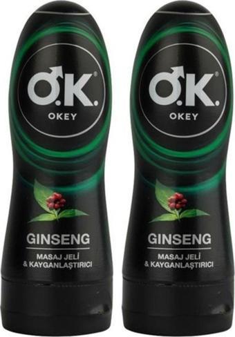 Okey Masaj Jeli & Kayganlaştırıcı Jel Gınseng 200 Ml 2 ADET