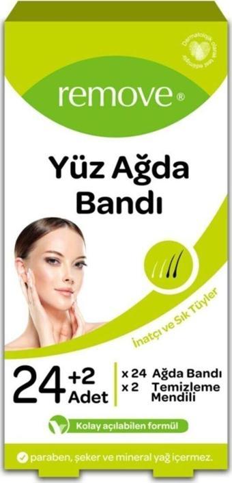 remove Yüz Ağda Bandı 24lü Set İnatçı Ve Sık Tüyler