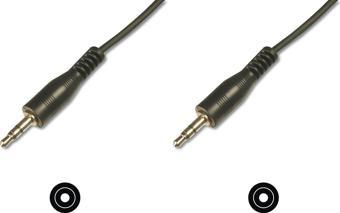 Stereo Ses Kablosu, 3.5 mm erkek - 3,5 mm erkek, 1.50 metre, CCS, 2x0.10/10 zırhlı, siyah renk