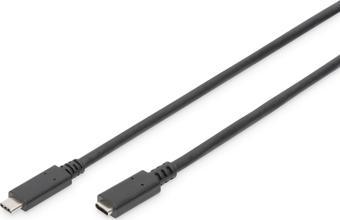 USB Tip C™ Gen2 Uzatma Kablosu, Tip C Erkek &lt;-&gt; Tip C Dişi, 0.7 metre, 5A, 10GB, 3.1 Versiyon,