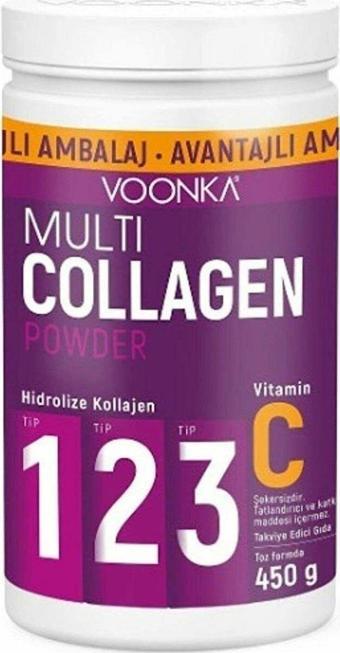 Voonka Multi Collagen Powder 450 Gr