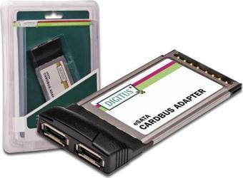 Digitus Serial ATA I PCMCIA Kartı, 2 x eSATA port