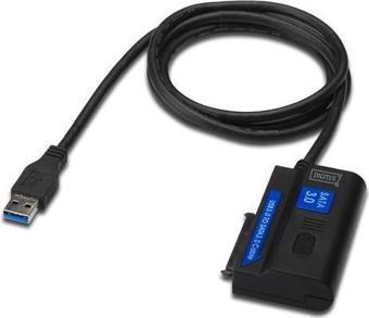 Digitus USB 3.0 &lt;-&gt; Serial ATA III (SATA III)/SSD Adaptörü, Güç Adaptörlü