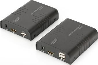 Digitus IP HDMI KVM (Keyboard/Video Monitor/Mouse) Sinyal Uzatma Cihazı, Alıcı (Receiver) ve Verici 