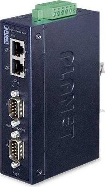Endüstriyel 2-port RS232/RS422/RS485 Serial Device Server (Industrial 2-Port RS232/RS422/RS485 Seria