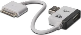 Digitus Mobil Taşınabilir Cihazlar için Evrensel Şarj Kablosu, USB A Dişi &lt;-&gt; Apple 30pin Erke