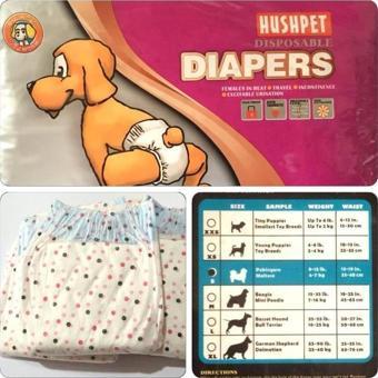 Diapers Hushpet XS Irklar İçin Özel Çiş Bezi 12 Adet 