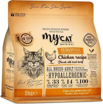 Mycat Original Hypoallergenic Urinary Tavuk Etli All Breed-tüm Irklar Için Kedi Maması (2kg)