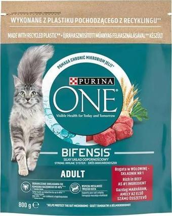 Purina One Sığır Etli Yetişkin Kedi Maması 800 G