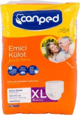 Canped Emici Külot Yetişkin Hasta Alt Bezi En Büyük Boy (Xl) | 30 Adet