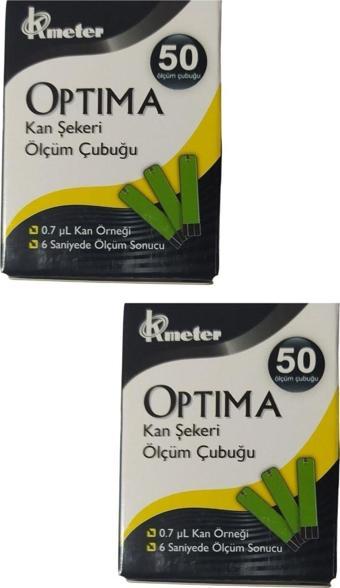 Optima 2 Kutu Strip (100 Adet Kan Şekeri Ölçüm Çubuğu)