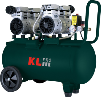 Klpro KLK50S2 8 Bar 50Lt 2Hp Sessiz Hava Kompresörü Çift Motor