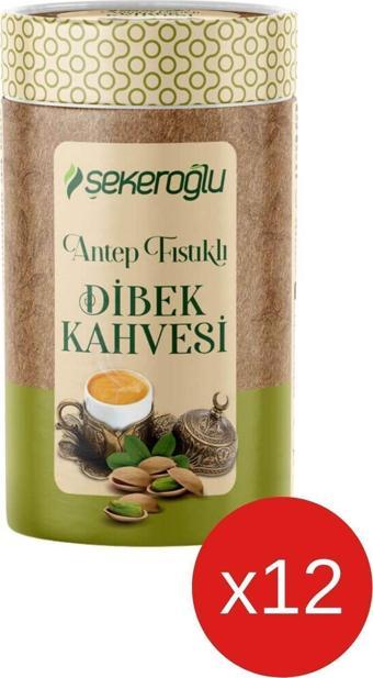 Şekeroğlu Antep Fıstıklı Dibek Kahvesi. 200 gr Silindir ( 12 Adet )