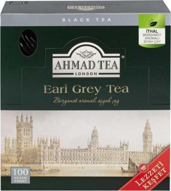 Ahmad Tea Earl Grey Bardak Poşet Çay 100'lü