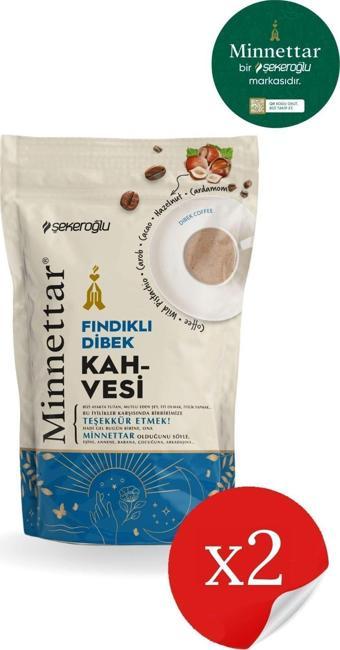 Şekeroğlu Minnettar Fındıklı Dibek Kahvesi 2 x 165 Gr ( 2 PAKET )