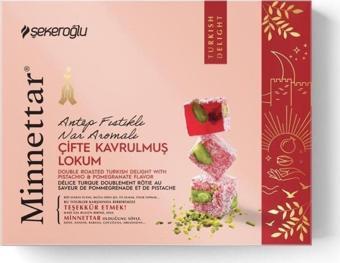 Şekeroğlu Minnettar Fıstıklı Nar Aromalı Çifte Kavrulmuş Lokum 300 gr