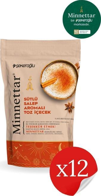 Şekeroğlu Minnettar Sütlü Salep 12 X 200 gr ( 12 Paket )