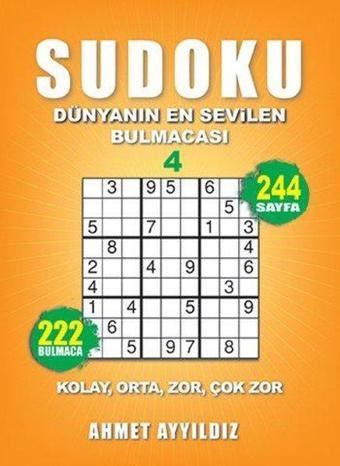 Sudoku-Dünyanın En Sevilen Bulmacası 4 - Ahmet Ayyıldız - Olimpos Yayınları