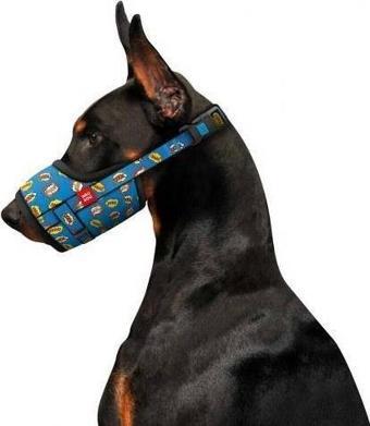 Waudog Collar Köpek Ağızlığı WOW desenli boyut 25-34 cm