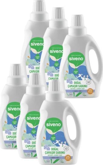 Siveno %100 Doğal 6'lı Çamaşır Sabunu Seti 750 Ml