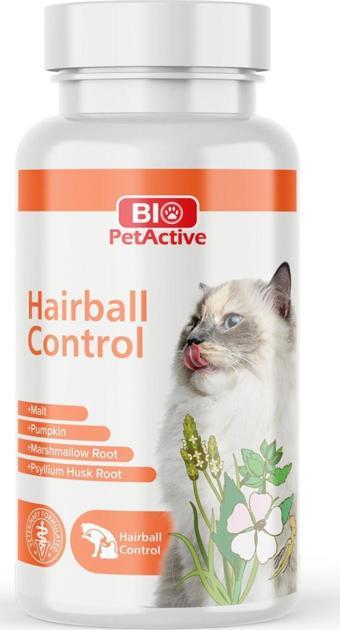 Bio PetActive Hairball Control - Kedilerde Tüy Yumağı Önleyici Tablet