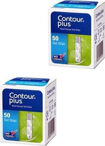 Contour Plus Kan Şekeri Ölçüm Stribi 2 Kutu 100 Adet