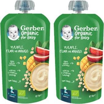 Gerber Or. Yulaflı Elma Ve Mango Püresi 110gr 4573