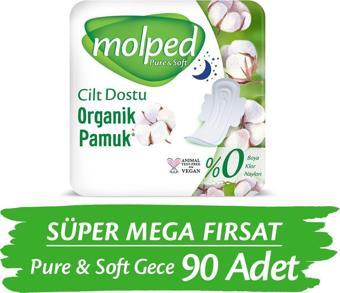 Molped Pure&soft Gece Süper Mega Paket 90 Adet