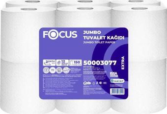 FOCUS EXTRA JUMBO MİNİ TUVALET KAĞIDI GFRJ 150 MT 12 Lİ