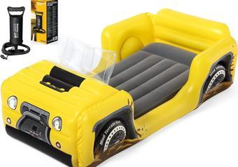 Şişirme Pompalı-Bestway 67714, 4x4 Jeep Temalı, Şişme Çocuk Yatağı