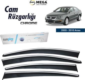 Vw Passat B6 2005 - 2010 Arası Krom Cam Rüzgarlığı