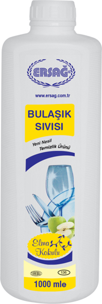 Ersağ Elma Kokulu Bulaşık Sıvısı 1000 Ml.