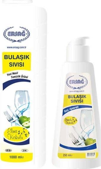 Ersağ Elma Kokulu Bulaşık Sıvısı 1000 Ml. + Boş Aparat