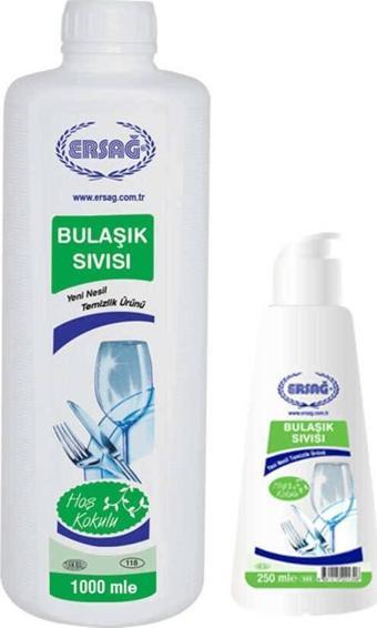 Ersağ Hoş Kokulu Bulaşık Sıvısı 1000 Ml. + Boş Aparat